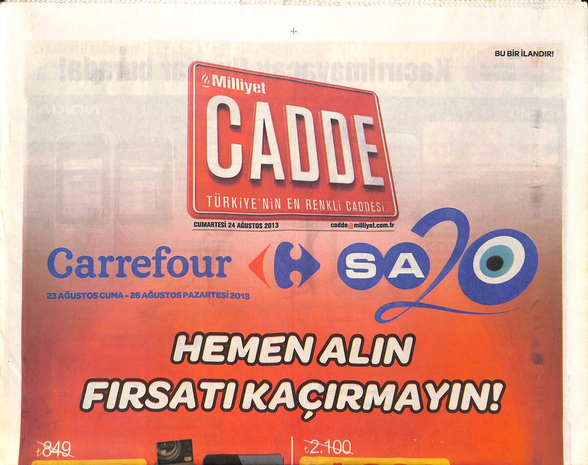 Milliyet Gazetesi Cadde Eki 24 Ağustos 2013 - Ebru Gündeş İkinci Çocuk Heyecanı - Drogba Çapkınlıkta Yakalandı GZ136009 - 1