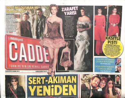 Milliyet Gazetesi Cadde Eki 24 Kasım 2014 - Murat Bozdan Ustaya Saygı GZ104978 - 1