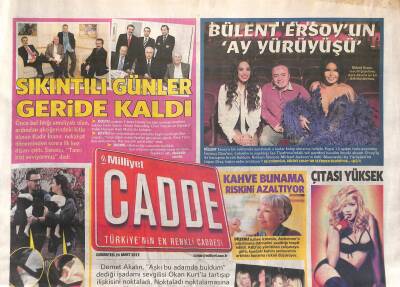 Milliyet Gazetesi Cadde Eki 24 Mart 2012 - Bülent Ersoyun Ay Yürüyüşü GZ119575 - 1