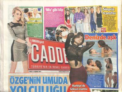 Milliyet Gazetesi Cadde Eki 24 Temmuz 2015 - Halil Sezainin Yeğeni Ortaya Çıktı - Harbiyede Göksel Esintisi GZ117041 - 1