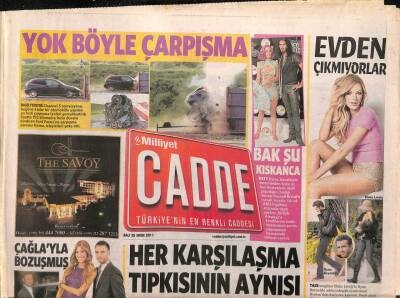 Milliyet Gazetesi Cadde Eki 25 Ekim 2011 - Nejat İşlerin Zaman Zaman Maçın Heyecanına Kapılıp Küfür Ettiği Görüldü GZ96817 - 1
