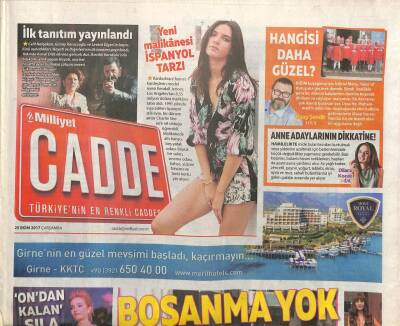 Milliyet Gazetesi Cadde Eki 25 Ekim 2017 - Mustafa-Emine Sandal , Ayrılacaklar Haberlerini Kesin Bir Dille Yalanlayarak ,Mutlu Olduklarını Söyledi GZ96714 - 1