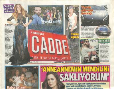 Milliyet Gazetesi Cadde Eki 25 Eylül 2015 - Yavuz Bingöl , Eşiyle Kahvaltı Yaparken Belindeki Silahla Dikkat Çekti GZ117043 - 1