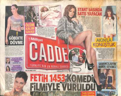 Milliyet Gazetesi Cadde Eki 25 Mart 2014 - Sabancıların Bebek Sevinci * Pınar-İlhan Sabancı GZ116808 - 1