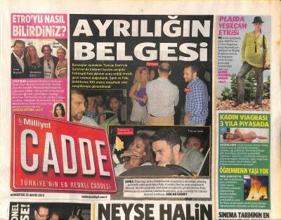Milliyet Gazetesi Cadde Eki 25 Mayıs 2013 - Mehmet Ali Erbil Yardım Edin Aşkı Bulayım GZ116834 - 1