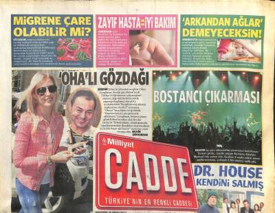 Milliyet Gazetesi Cadde Eki 25 Nisan 2013 - Emel Sayın , Tarkan Ve Sinan Akçıldan Şarkı Aldı GZ105927 - 1