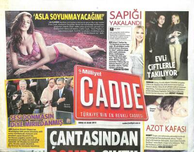 Milliyet Gazetesi Cadde Eki 25 Ocak 2013 - İvana Sertin Teşvikiyedeki Mekanı Mühürlendi GZ105341 - 1
