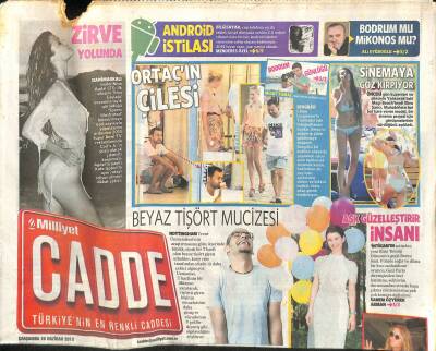 Milliyet Gazetesi Cadde Eki 26 Haziran 2013 - Beren Saat Meryem Uzerliyi Çok İyi Anlıyorum GZ116501 - 1