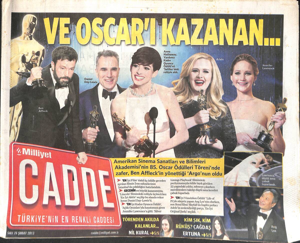 Milliyet Gazetesi Cadde Eki 26 Şubat 2013 - Sibel Can'la Avrupa Canlanacak GZ135267 - 1