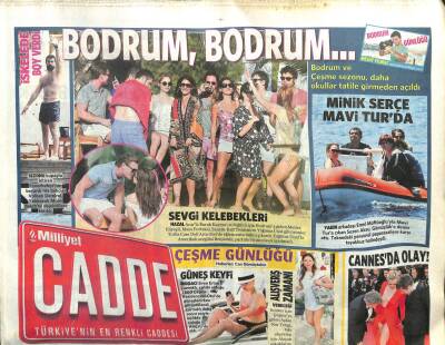 Milliyet Gazetesi Cadde Eki 27 Mayıs 2013 - Gladyatör Halka İndi, Cannesda Olay GZ107147 - 1