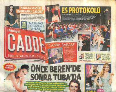 Milliyet Gazetesi Cadde Eki 27 Ocak 2014 - Nükhet Duru Ve Timur Selçukun İlk Konseri İzmirde GZ100010 - 1