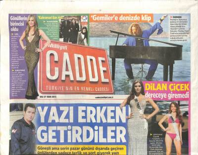 Milliyet Gazetesi Cadde Eki 27 Ocak 2015 - Merve Sevi Nişanlandı - Hadise , Fazla Kilolarını Veriyor GZ106078 - 1