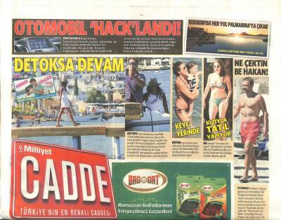 Milliyet Gazetesi Cadde Eki 27 Temmuz 2013 - PS Turnuvasına Sahur Molası*Acun Ilıcalı-Gökhan Şükür GZ105677 - 1