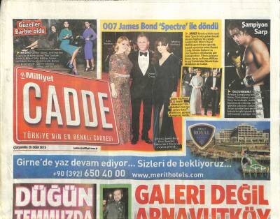 Milliyet Gazetesi Cadde Eki 28 Ekim 2015 - James Bond Spectre İle Döndü GZ116997 - 1