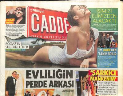 Milliyet Gazetesi Cadde Eki 28 Eylül 2013 - Derin Mermerci-Cem Aydın Evliliği GZ107717 - 1