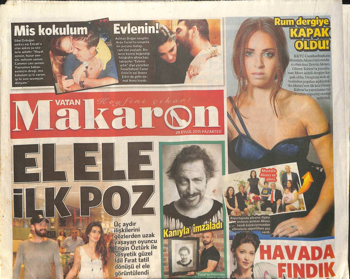 Milliyet Gazetesi Cadde Eki 28 Eylül 2014 - Mario Gomez Alışverişte - Tatlıses Albüm Müjdesi Verdi GZ154699 - 1