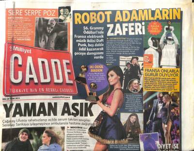 Milliyet Gazetesi Cadde Eki 28 Ocak 2014 - Yaman Aşık, Robot Adamların Zaferi GZ107524 - 1