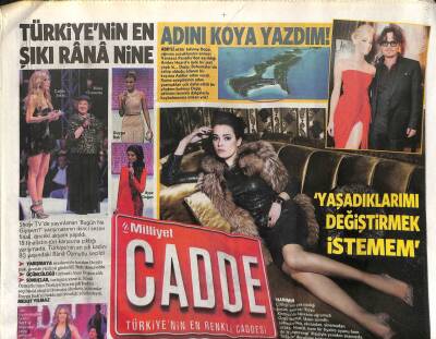 Milliyet Gazetesi Cadde Eki 29 Aralık 2012 - Özgü Namal Yaşadıklarımı Değiştirmek İstemem GZ107531 - 1