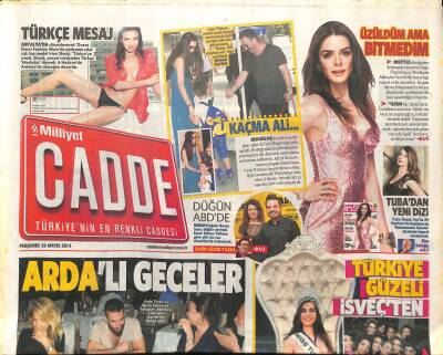 Milliyet Gazetesi Cadde Eki 29 Mayıs 2014 - Arda Turanlı Geceler GZ117066 - 1