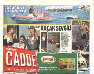 Milliyet Gazetesi Cadde Eki 3 Ağustos 2013 - Burcu Güneş Artık Nefes Aldığımı Hissediyorum GZ105752 - 1