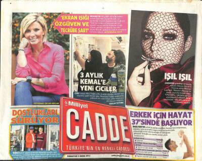 Milliyet Gazetesi Cadde Eki 3 Kasım 2012 - O Gidecek Bize Kalacaksınız, Dostlukları Sürüyor GZ107528 - 1