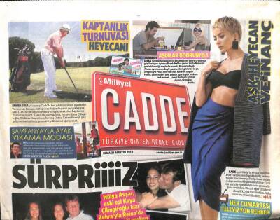 Milliyet Gazetesi Cadde Eki 30 Ağustos 2013 - Metrodan Sahneye, Açıkhavayı Yakacak GZ104972 - 1