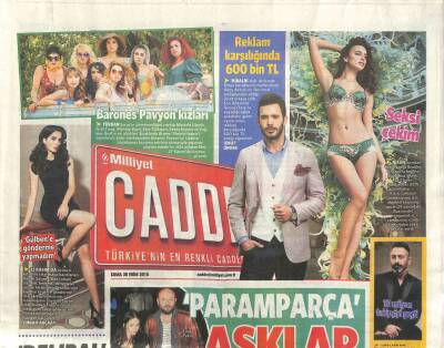 Milliyet Gazetesi Cadde Eki 30 Ekim 2015 - Barış Arduç Reklam Karşılığında 600 Bin TL GZ117026 - 1
