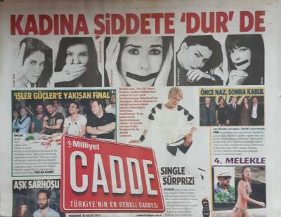 Milliyet Gazetesi Cadde Eki 30 Mayıs 2013-Selma Ergeç Aşk Sarhoşu GZ45666 - 2