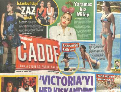 Milliyet Gazetesi Cadde Eki 30 Temmuz 2015 - Kate Moss Vıctorıayı Hep Kıskandım GZ99970 - 1