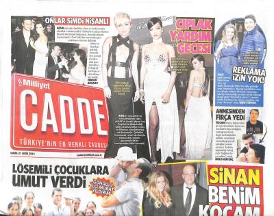 Milliyet Gazetesi Cadde Eki 31 Ekim 2014 - Gülşen Başarı Yoksa Bulaşık Var GZ105197 - 1