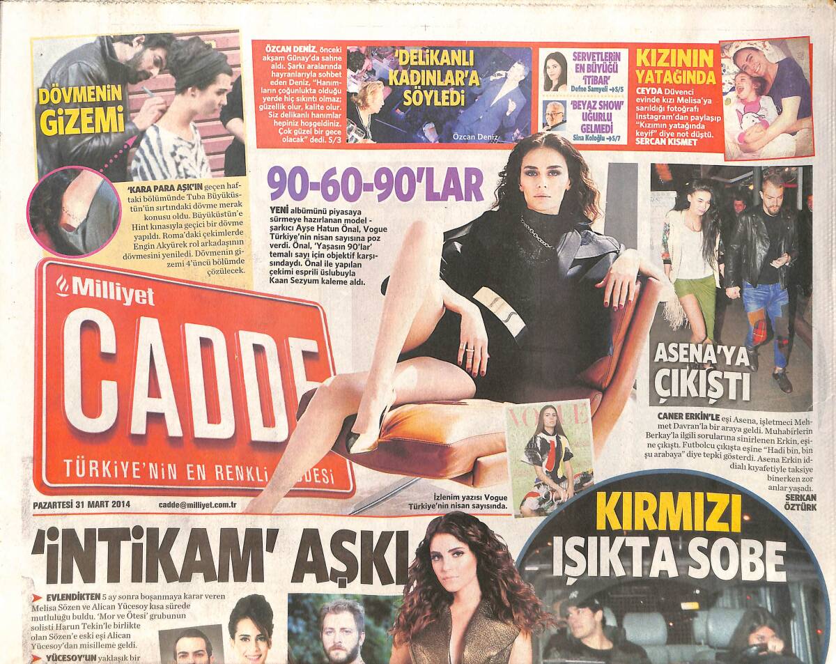 Milliyet Gazetesi Cadde Eki 31 Mart 2014 GZ158334 - 1