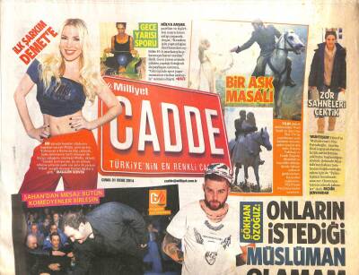 Milliyet Gazetesi Cadde Eki 31 Ocak 2014 - Gülben Ergen 100.Programında Demet Akalını Ağırlayacak GZ105302 - 1