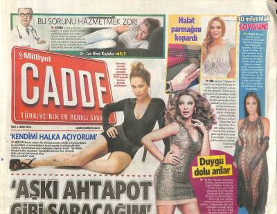 Milliyet Gazetesi Cadde Eki 4 Ekim 2016 - Hülya Avşar Kendimi Halka Açıyorum GZ84444 - 1