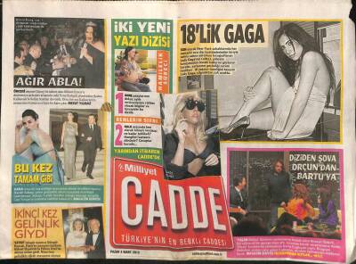 Milliyet Gazetesi Cadde Eki 4 Mart 2012 - Güngör Bayrak , İkinci Kez Gelinlik Giydi GZ116401 - 1