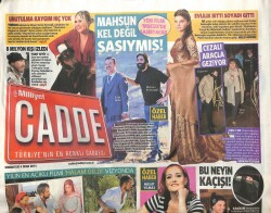 Milliyet Gazetesi Cadde Eki 4 Ocak 2014 - Pınar Altuğ , Kızının Fotoğrafını Instagramdan Paylaştı GZ100403 - 1