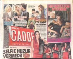 Milliyet Gazetesi Cadde Eki 5 Aralık 2014 - Wesley Sneijder Kalabalığa Dayanamayıp Mekanı Terk Etti-Ajda Pekkan Gazetecileri Görünce Yolunu Değiştirdi GZ158616 - Gökçekoleksiyon