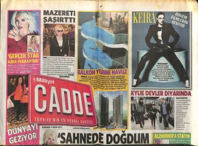 Milliyet Gazetesi Cadde Eki 5 Nisan 2012 - Adnan Şenses Sahnede Doğdum Sahnede Ölürüm GZ107529 - 1