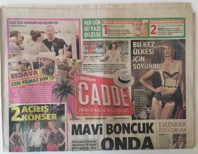 Milliyet Gazetesi Cadde Eki 5 Temmuz 2010 - Rap Yıldız Ceza Varoş Geldim Gocunmuyorum GZ22859 - 1