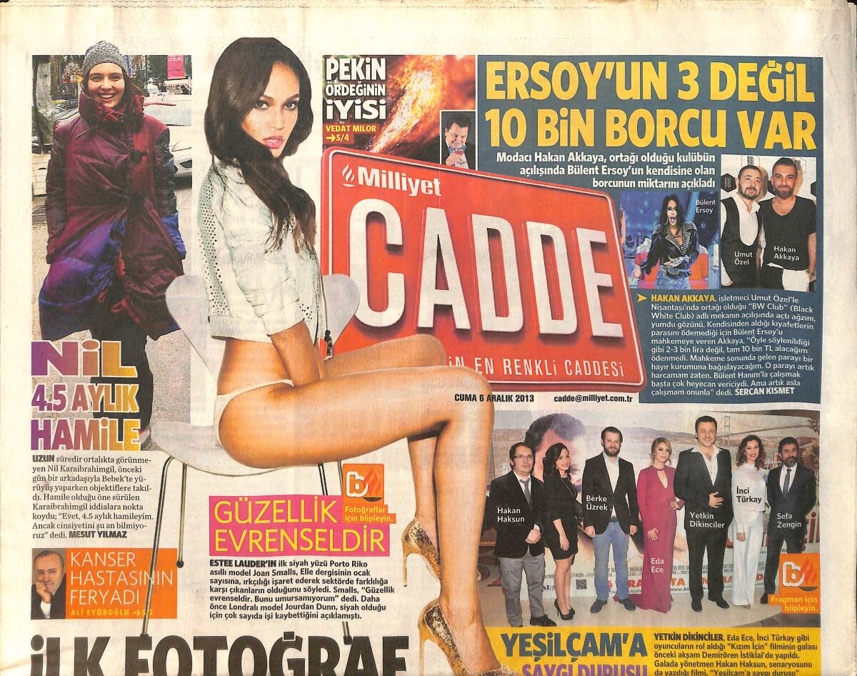 Milliyet Gazetesi Cadde Eki 6 Aralık 2013 - Hakan Akkaya 