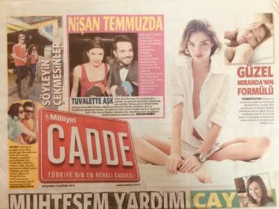 Milliyet Gazetesi Cadde Eki 6 Haziran 2012 - Kenan Doğulu Beren Saat Nişan Temmuzda GZ38818 - 1