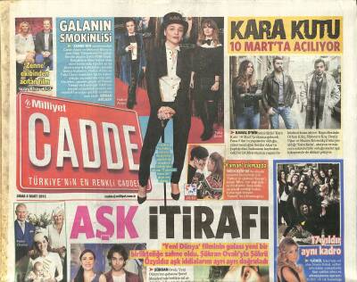 Milliyet Gazetesi Cadde Eki 6 Mart 2015 - Ali Ağaoğlu , Moskovada Bir Yaşına Daha Girdi GZ117159 - 1