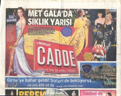 Milliyet Gazetesi Cadde Eki 6 Mayıs 2015 - Nur Fettahoğlu Eski Eşinin Evinde GZ119583 - 1