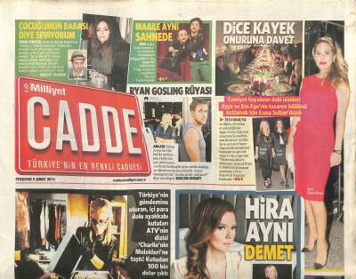 Milliyet Gazetesi Cadde Eki 6 Şubat 2014 - Tuğba Özerkten Tam Altın GZ116897 - 1