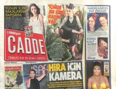 Milliyet Gazetesi Cadde Eki 7 Nisan 2014 - Demet Akalın İki Aylık Kızı Hirayı Takipte... GZ100326 - 2
