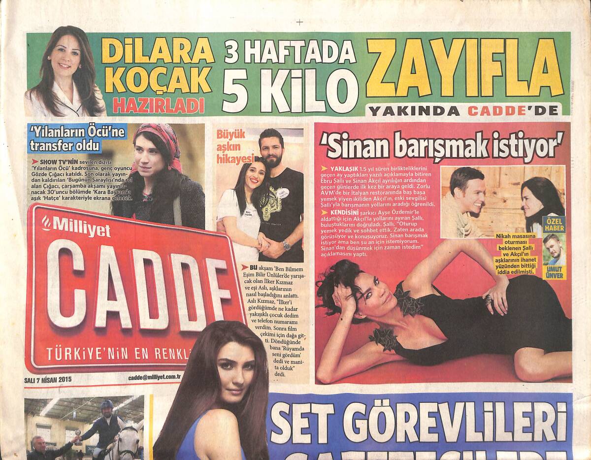 Milliyet Gazetesi Cadde Eki 7 Nisan 2015 - Volkan Konak'ın Yeni Albümü 15 Nisan'da GZ134947 - 1