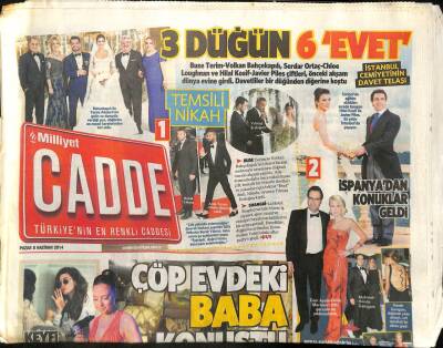 Milliyet Gazetesi Cadde Eki 8 Haziran 2014 - Sarp Levendoğlu Naif Kadını Tercih Ederim GZ105853 - 1