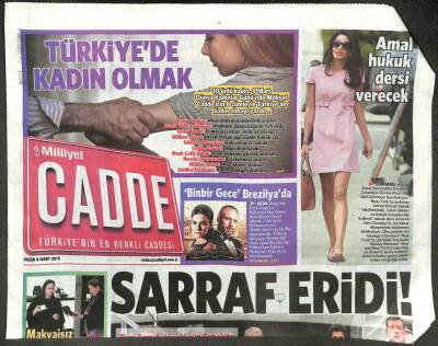 Milliyet Gazetesi Cadde Eki 8 Mart 2015 - Selami Şahin , Önceki Gün Güzel Havanın Tadını Boğaz Keyfi Yaparak Çıkardı GZ109909 - 1