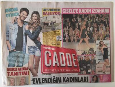 Milliyet Gazetesi Cadde Eki 8 Nisan 2011 - Muhteşem Süleyman Filmi Cannesı Fethetti GZ28010 - 1