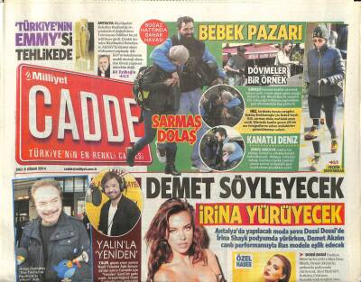 Milliyet Gazetesi Cadde Eki 8 Nisan 2014 - Orhan Gencebay Ben Twitter Ve Facebookta Yokum dedi GZ100303 - 2