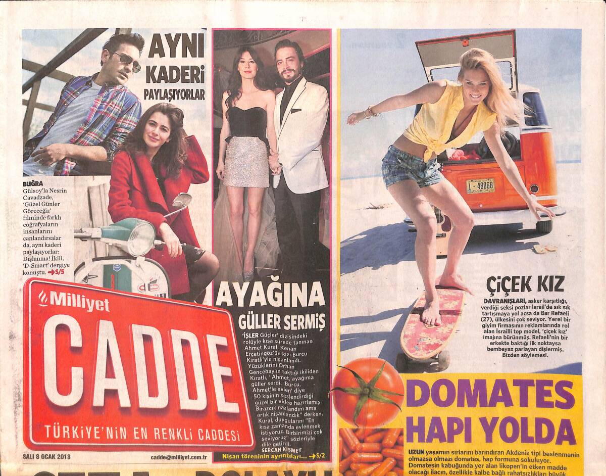 Milliyet Gazetesi Cadde Eki 8 Ocak 2013 GZ158319 - 1